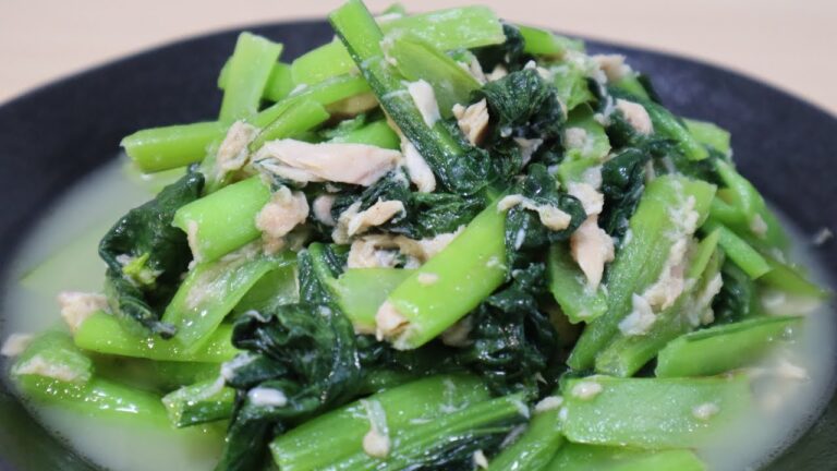 【無限小松菜】箸が止まらない無限に食べれる旨さ！作り方超簡単！