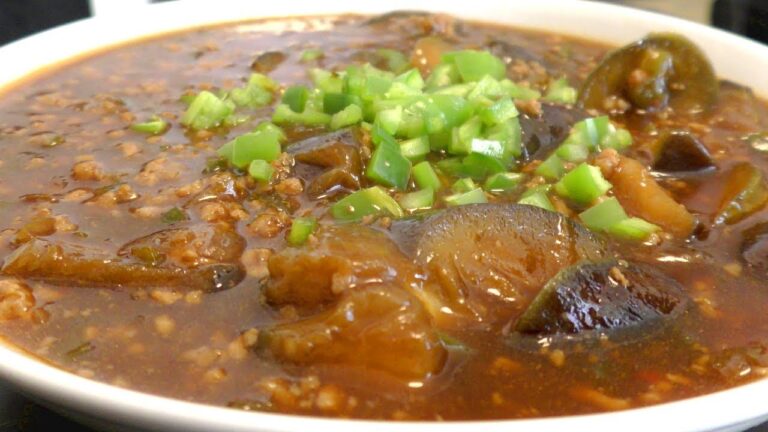 【中華】残ったひき肉炒めを使って麻婆なすをつくります