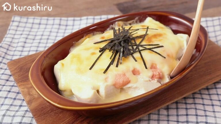 夜食にもおすすめ 明太チーズ豆腐　レシピ・作り方