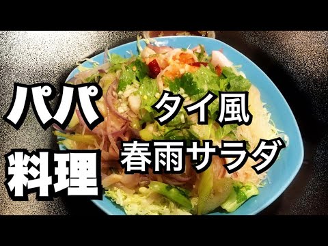 ピリ辛！タイ風春雨サラダ  [パパ料理14] マルウンセン
