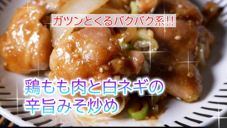 鶏もも肉と白ねぎの辛旨みそ炒めの作り方　覚えておきたい家庭料理