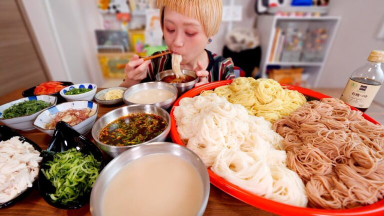 【大食い】そうめん2024！そうめんアレンジ〜今年は全部発酵です〜【モッパン】【MUKBANG】