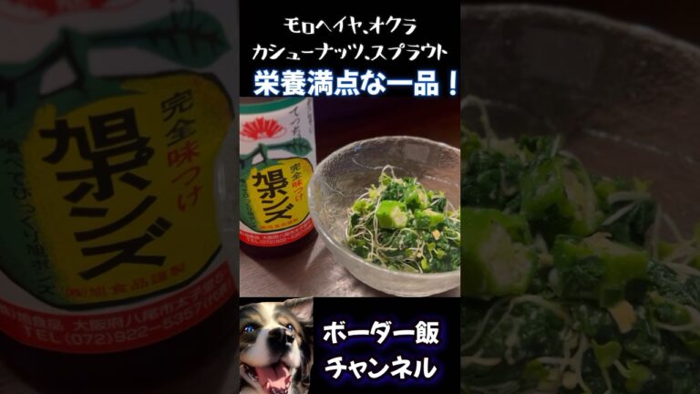 ボーダー飯チャンネル『栄養満点なやつ』#モロヘイヤ#カシューナッツ#オクラ