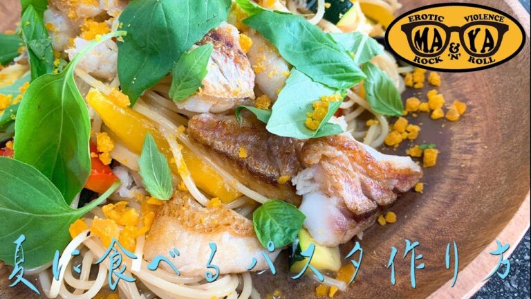 白身魚とボッタルガのスパゲッティ - ガーリックオイルソース