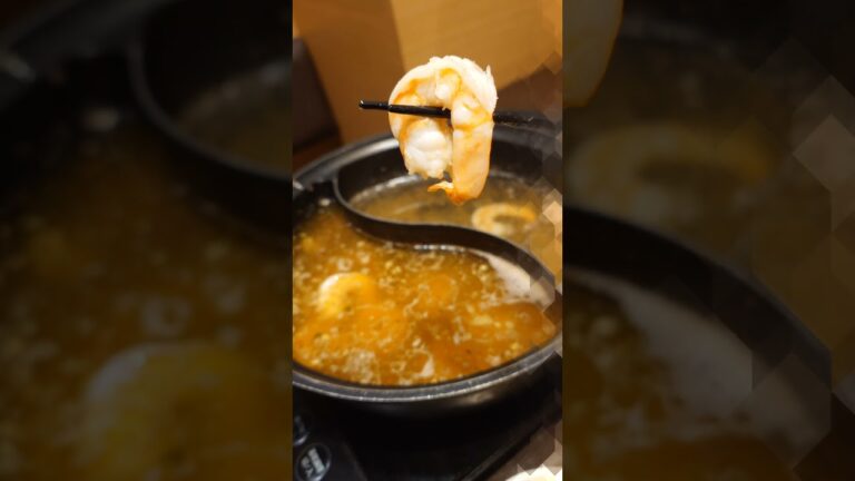 ハーブシュリンプが美味い #しゃぶ葉でアヒージョ