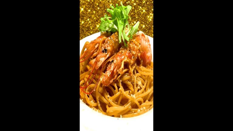 赤海老トマトクリームパスタ