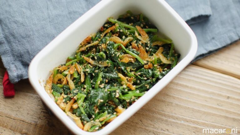 クセになる香ばしさ！ ほうれん草と 桜えびの 塩 ナムル のレシピ 作り方