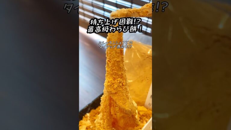 【熊本】持ち上げ困難な最高級わらび餅！ #熊本