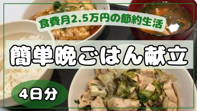 【節約自炊】安くてうまい簡単レシピ！/鯖缶レシピ/鶏肉レシピ/簡単料理【食費月2.5万の節約生活】