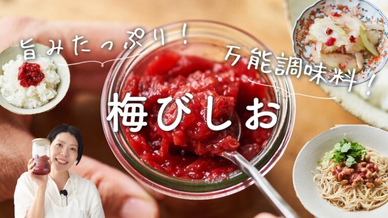 【梅干しで万能調味料！】梅びしおのレシピ・作り方
