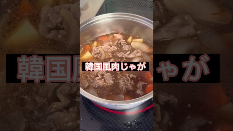 韓国風肉じゃが、作ってみた。#shorts #cooking #料理動画