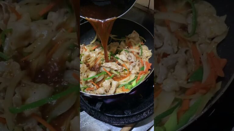 【本場韓国の家庭料理】︎ヘルシー彩りチャプチェを1分で紹介‼️#shorts