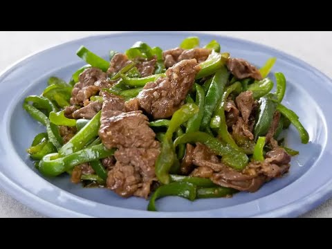 ピーマンと牛肉のオイスター炒め