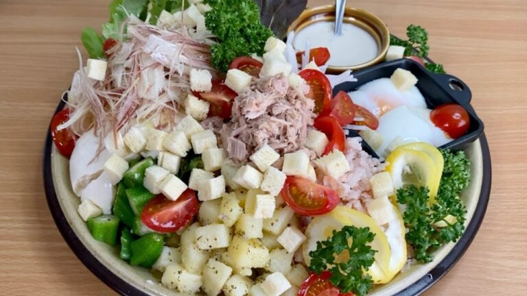 【料理レシピ】 ヘルシーなシーザーサラダ / Healthy caesar salad