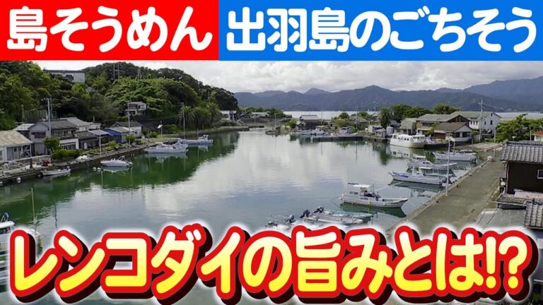 【出羽島の伝統「島そうめん」】レンコダイの煮汁で楽しむごちそう 日本財団 海と日本PROJECT in とくしま 2023 #B02