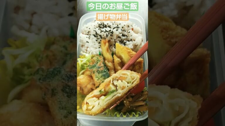 今日のお昼御飯2023/04/11(揚げ物弁当)