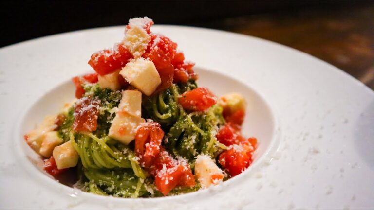 冷製ジェノベーゼ　カプレーゼ風　真夜中レストラン〜MENU 29〜