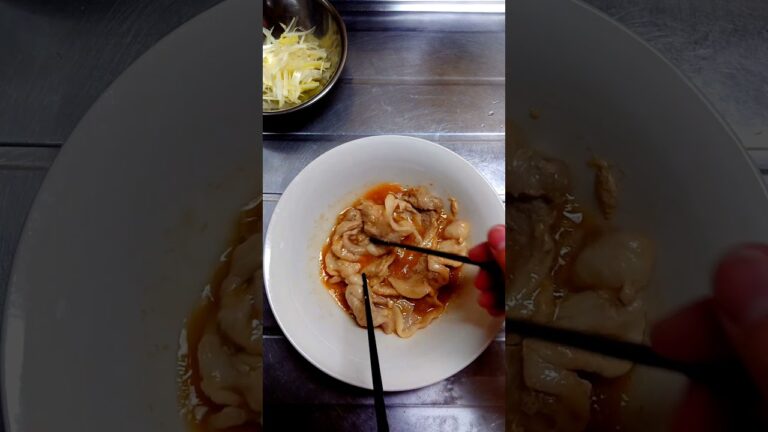 10分ですぐ出来る❗簡単豚そばを作ってみた‼️#shorts_  #shorts #油そば