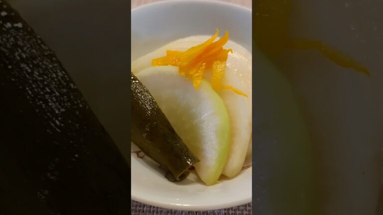 ゆず大根　柚子果汁の爽やかな酸味 #簡単レシピ #大根料理 #漬物 #ゆず #柚子