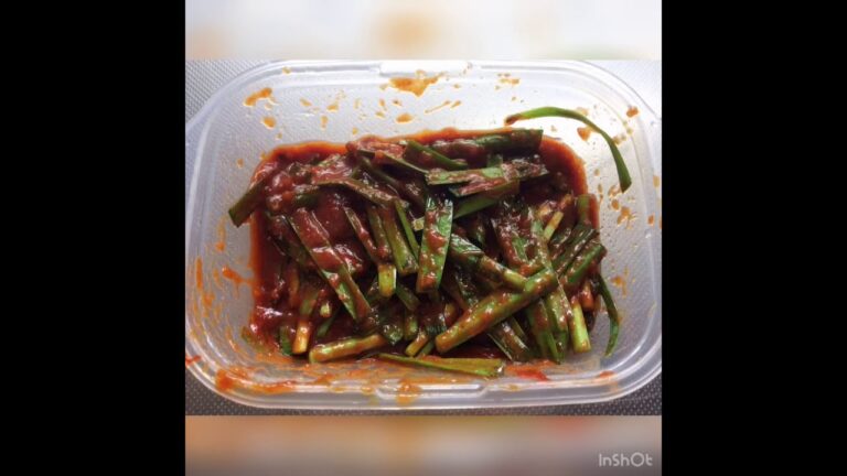 おつまみレシピ。ニラの辛味噌漬け