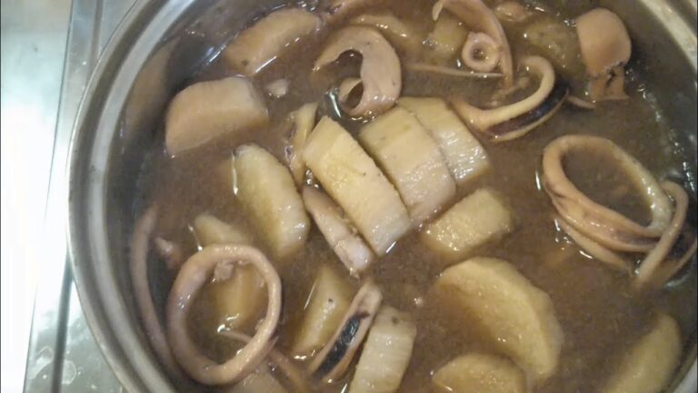 長芋とイカの煮物作ってみました。