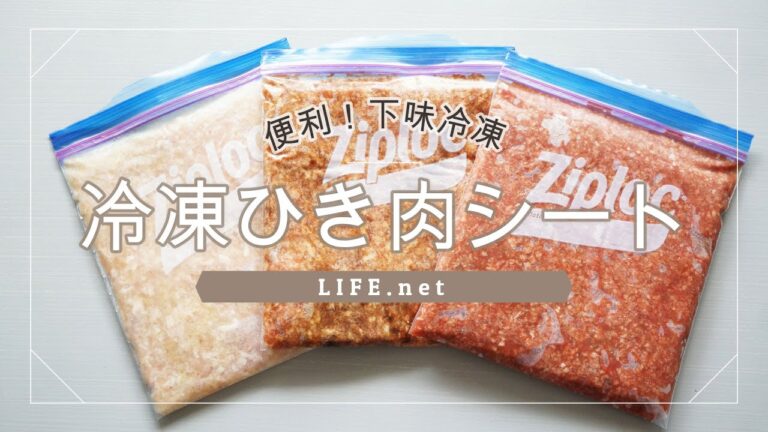 【下味冷凍ひき肉シートの作り方】あさイチで話題のレシピ【アレンジ3パターン】簡単＆便利！作り置きにも