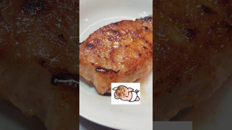 【豚ロースの味噌焼き】柔らかい豚ロースやばウマ😆💖
