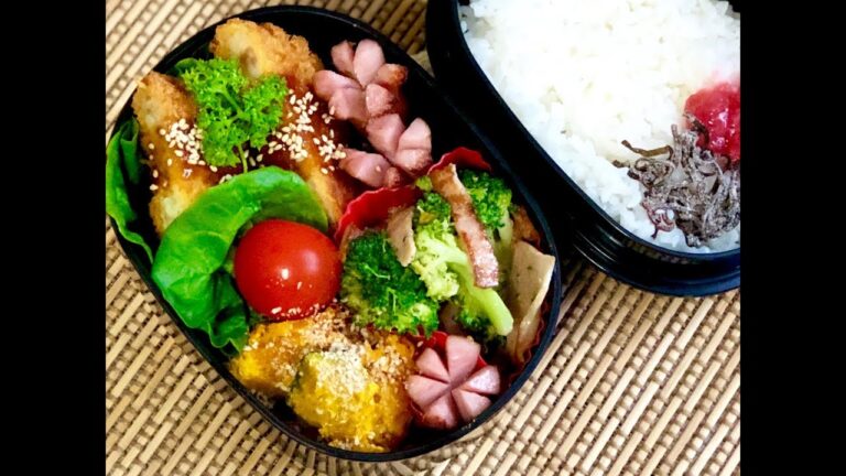 【お弁当作り】コロッケ弁当 lunchbox bento
