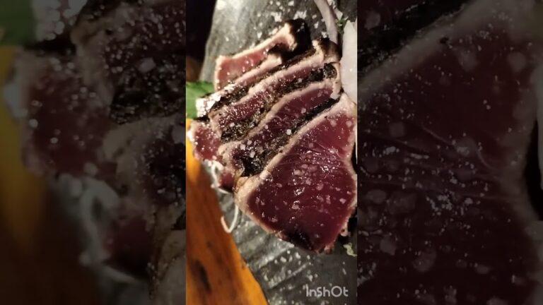 かつおの塩たたき😋Seared bonito with salt