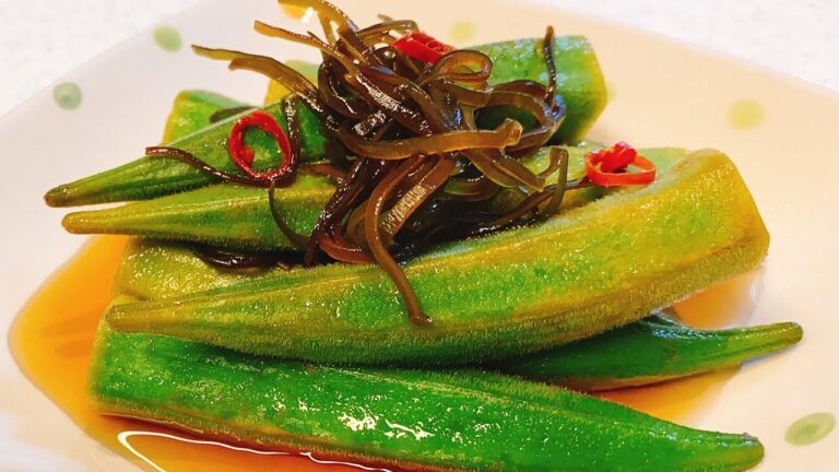 常備菜：塩昆布活用で簡単！漬けるだけ！【オクラ漬け】