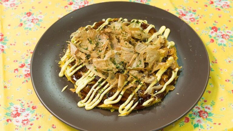 小麦粉不要！電子レンジで7分★お好み焼き