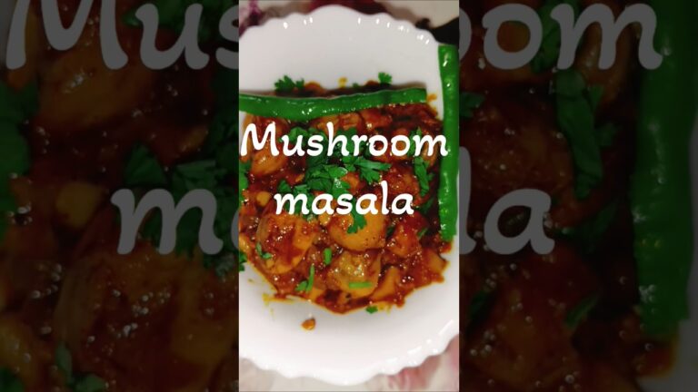 Mushroom Masala #food #mushroomrecipe #lunch #spicy
