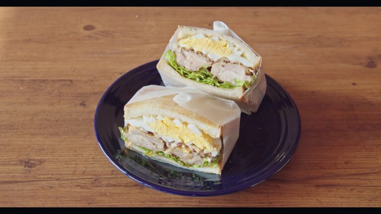ハニーマスタードチキンサンドの作り方 How to make mustard chicken sandwich