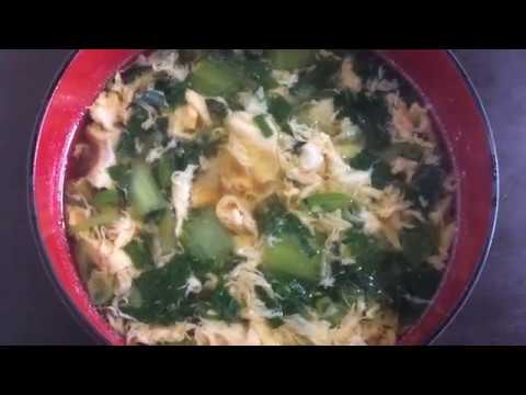 チンゲン菜とたまご中華スープの作り方！！