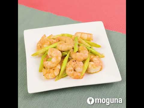 さっぱりレモンが香る！ エビとアスパラのバター炒め #cooking #簡単レシピ #中華