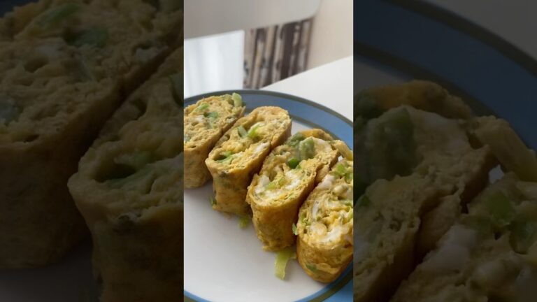 【お弁当のおかず】青海苔葱入りたまご焼き#shorts