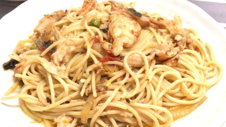 鮭ハラスのスパゲティ Spaghetti with Fatty Salmonbelly