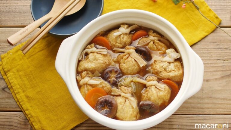 中身にワクワク。お楽しみ 巾着鍋 の レシピ 作り方