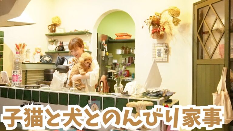 【4DAYS】真夏までに終わらせたい冷蔵庫掃除に収納見直し！保護猫とあばれる犬に癒される主婦の日常/ご当地レシピ