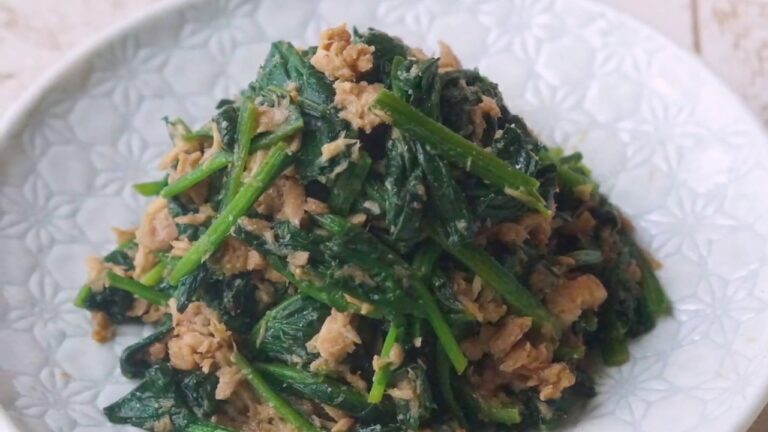 ほうれん草のごまツナ和え