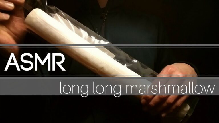 [ASMR/咀嚼音注意]恵方巻…みたいなマシュマロ/声なし[cutting,eating long long marshmallow/no talking]