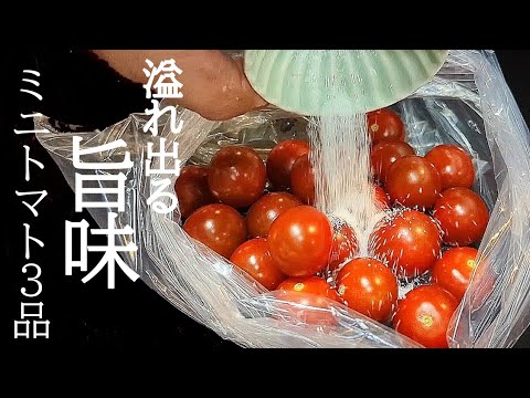 漬けるだけで溢れ出す旨味に悶絶！ミニトマトレシピまとめ３品