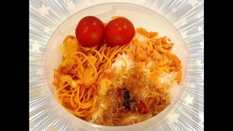 簡単サラスパ ナポリタン弁当！#Japanese obento box