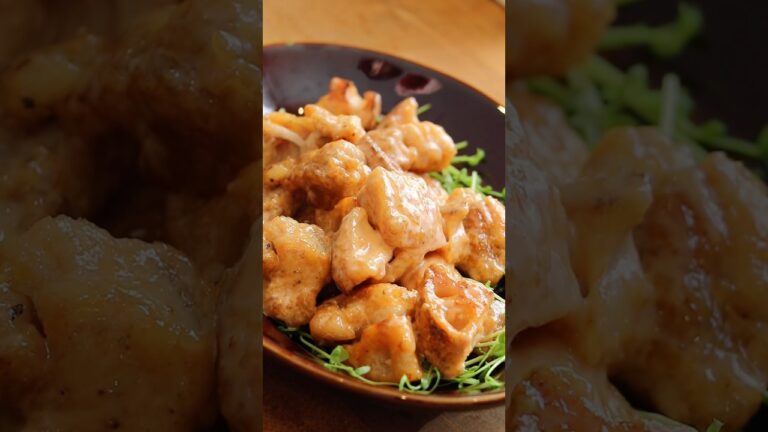 海老の代わりに鶏肉と蓮根でエビマヨを作ったら、カリさく食感が旨すぎた【鶏肉とれんこんのエビマヨ風】