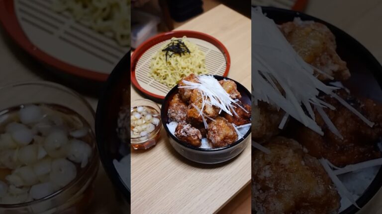 ざる中華とミニからあげ丼セット