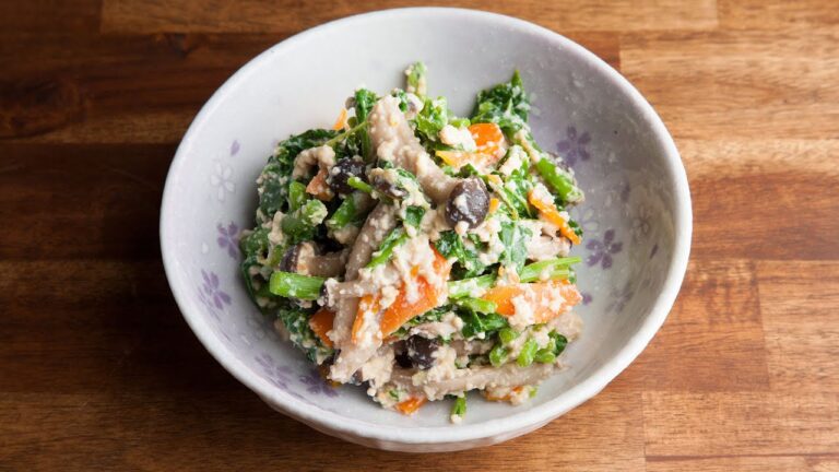 明日葉の白和えの作り方