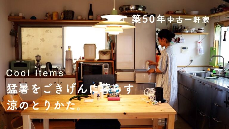 中古住宅の暑さ対策。夏冷えせず涼をとる。ハッカ油/スパイスカレー/モヒート/夏野菜。築50年リフォーム戸建ての暮らしのvlog