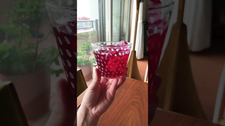 How to make red perilla/red shiso drinks 夏も終わるけど紫蘇ジュース作りました！