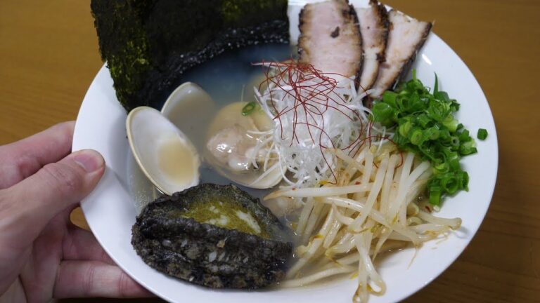 【自家製ラーメン】大量の魚のアラを使ってハマグリラーメンを勘で作ってみた！