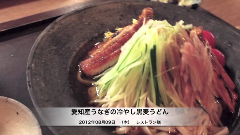 120809 うなぎの冷やし黒麦うどん